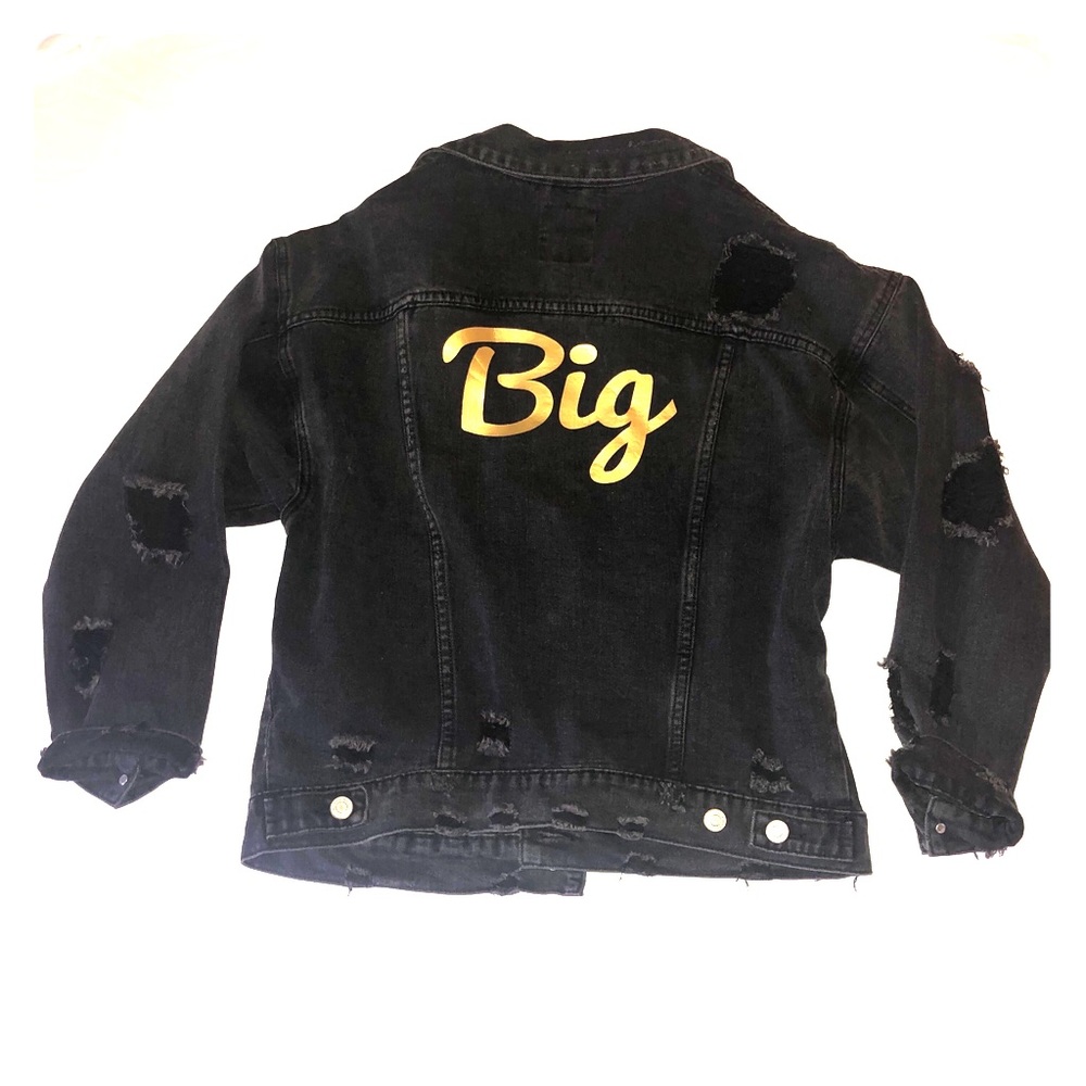 Sorority “Big” Black Denim Jacket